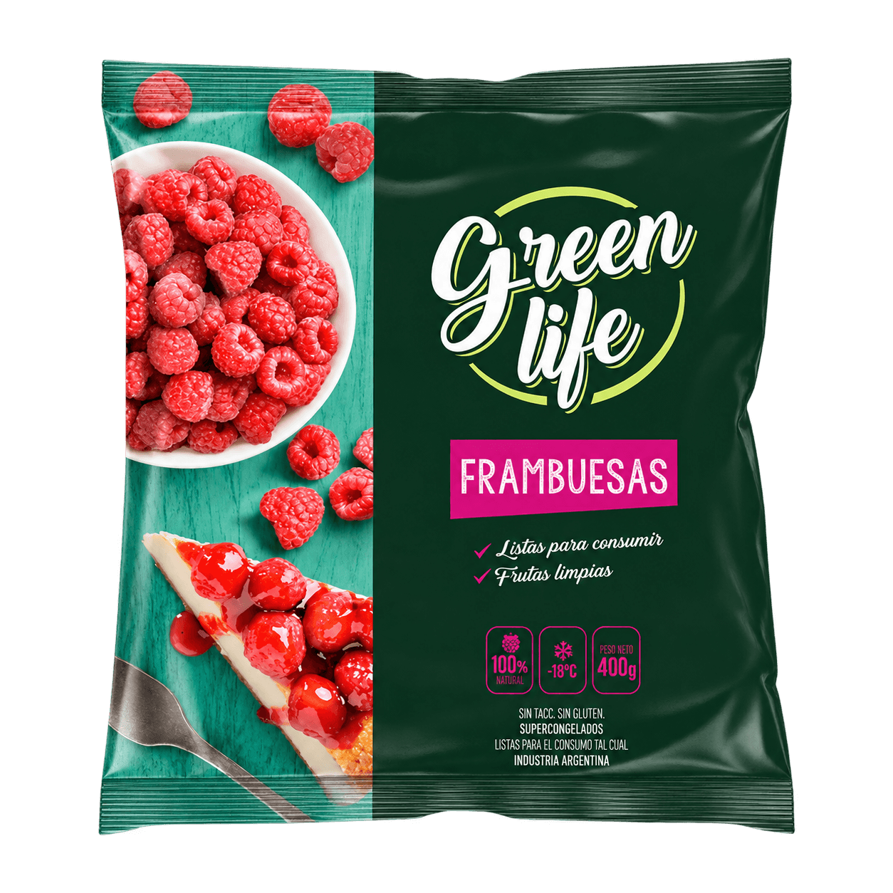 Green Life Frambuesas - 400 g