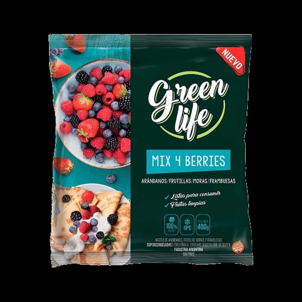 Green Life Mix 4 Frutos Rojos - 400 g