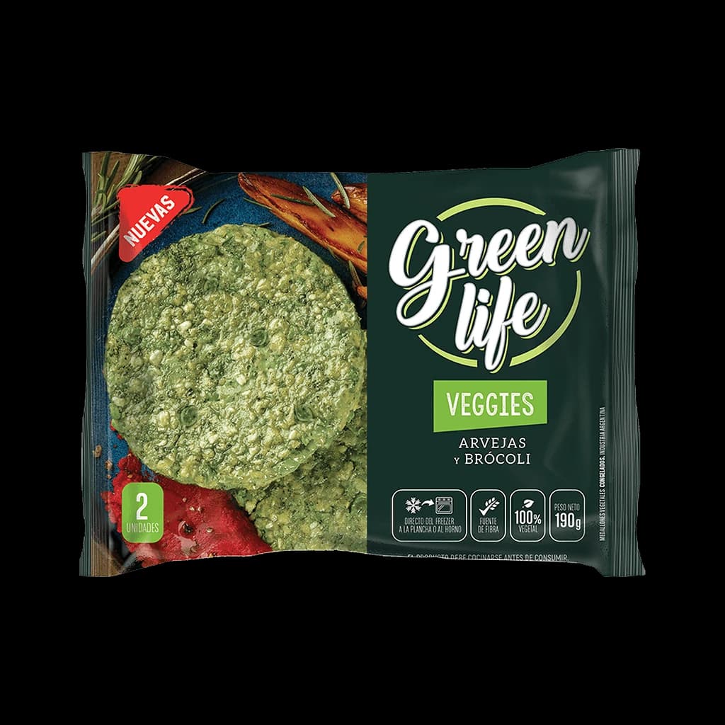 Green Life Veggies Arvejas y Brócoli - 190 g