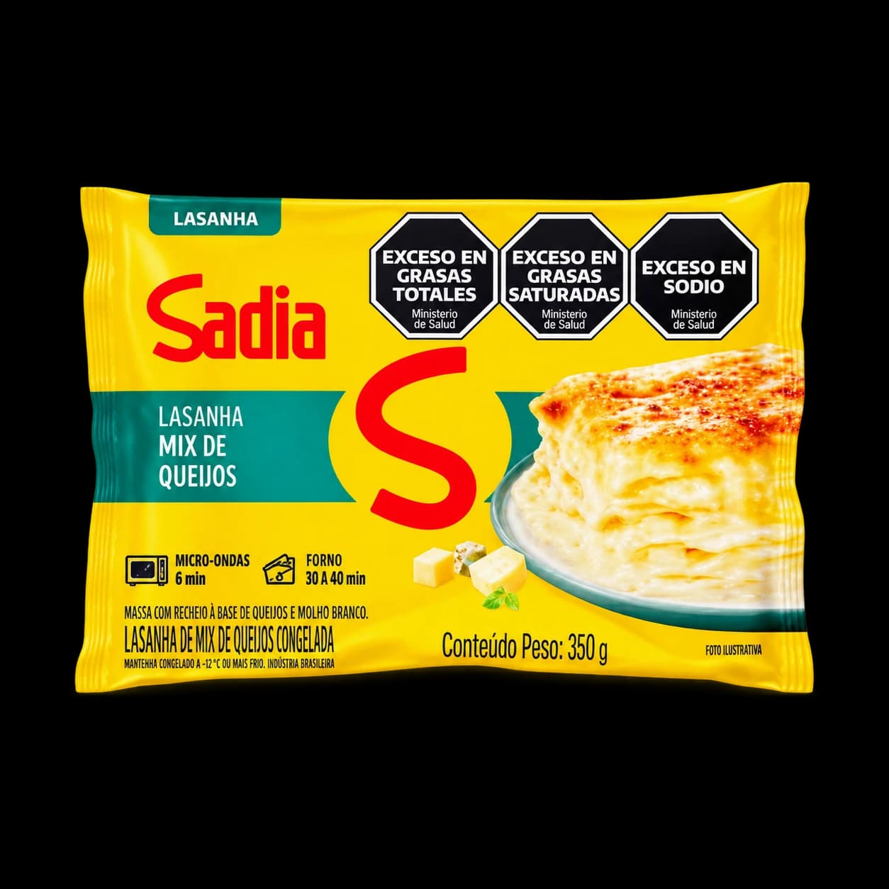 Sadia Lasaña Cuatro Quesos - 350 g