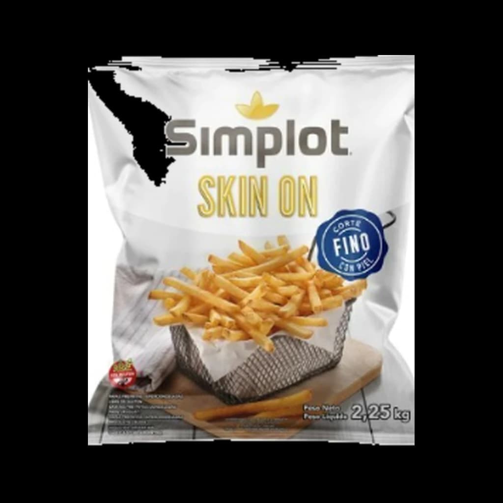 Simplot Papas Skin On Corte Fino - 2,25 kg