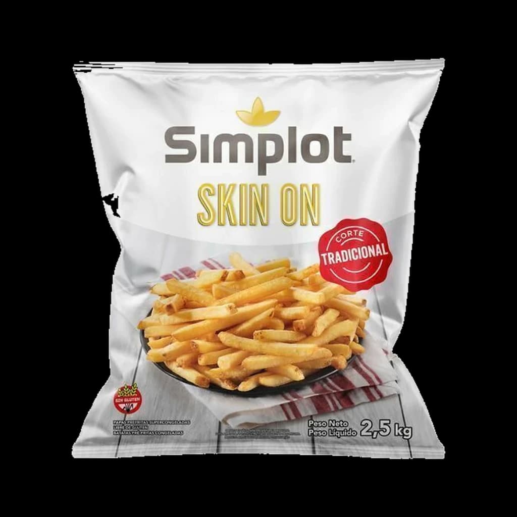 Simplot Papas Skin On Corte Tradicional - 2,5 kg
