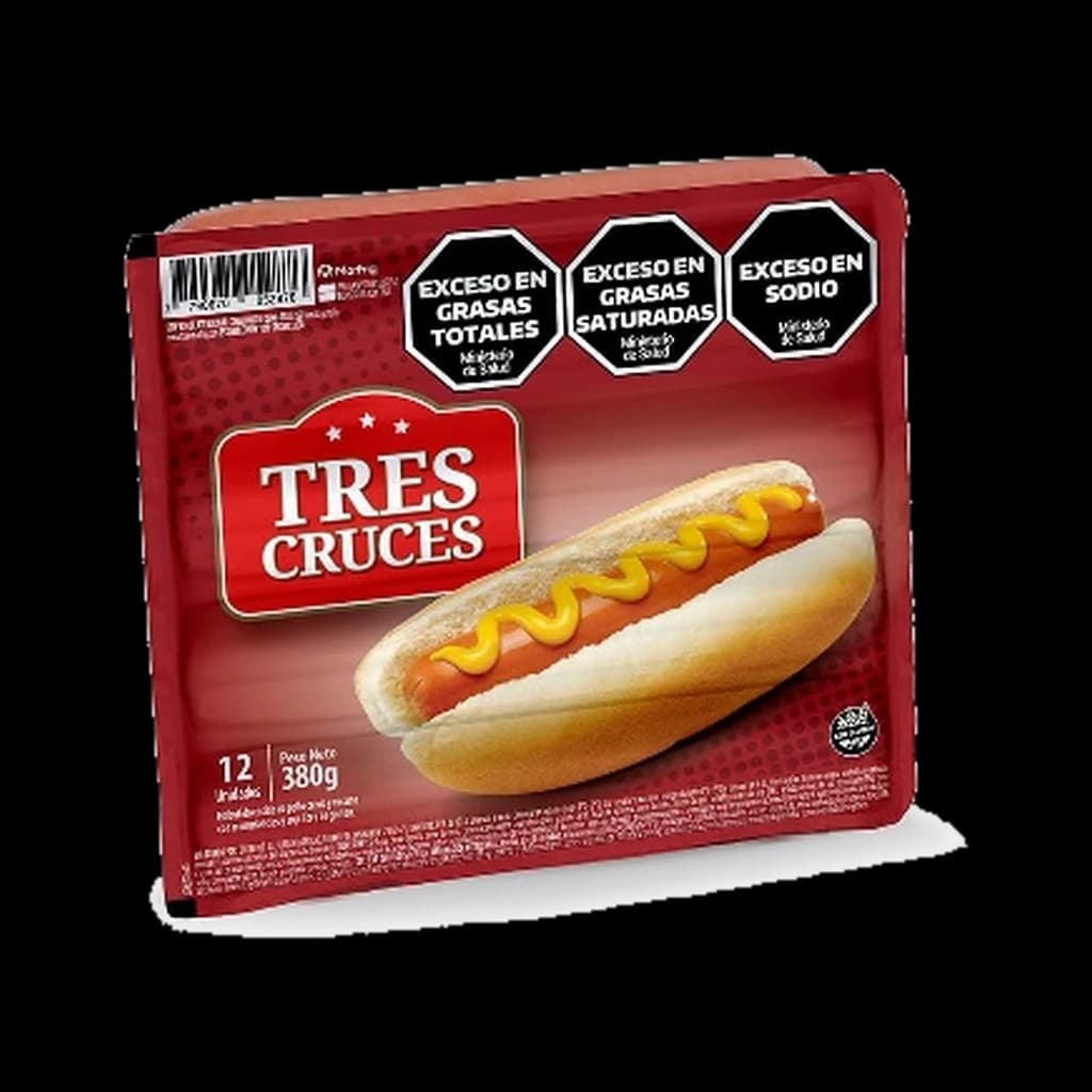 Salchichas Viena Tres Cruces - 380 g · 12 unidades