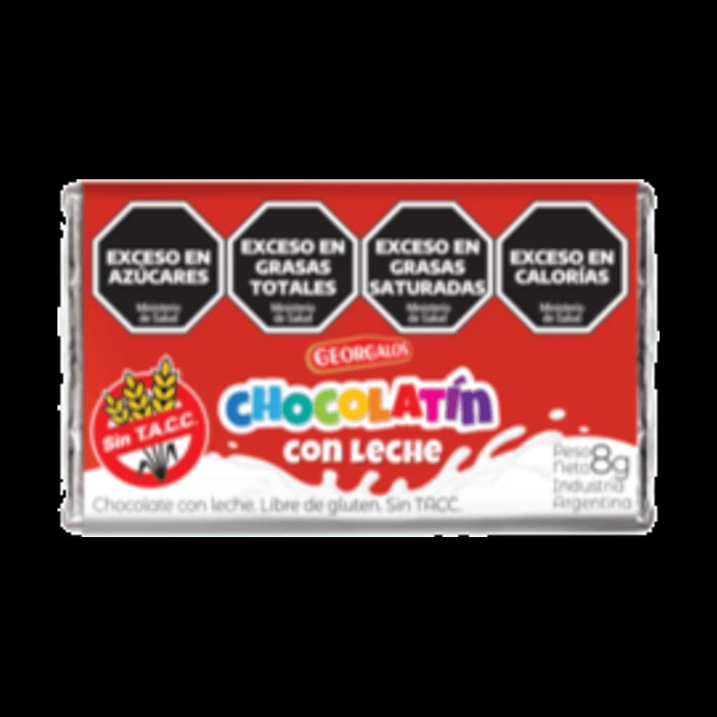 Chocolatín Georgalos con Leche - 8 g, 40 unidades · Display