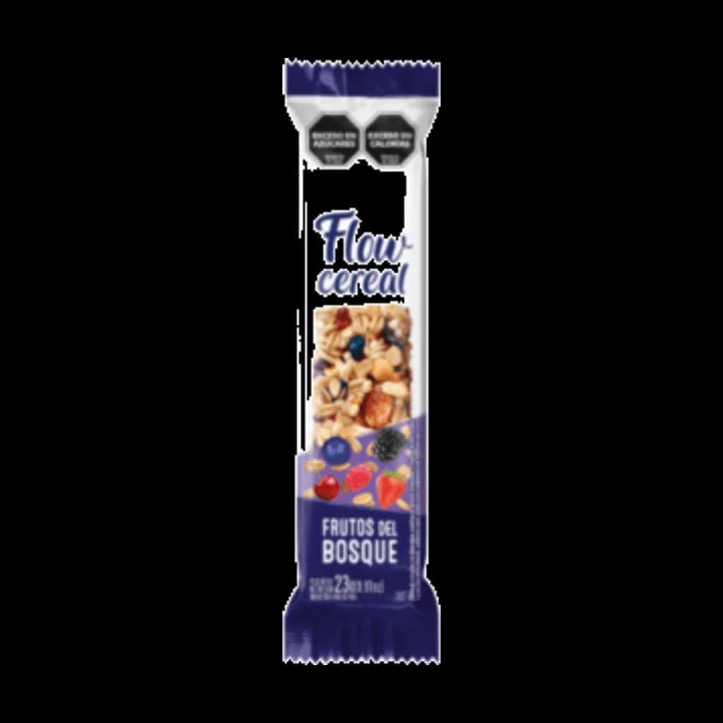 Flow Cereal Frutos del Bosque - 23 g, 20 unidades · Display