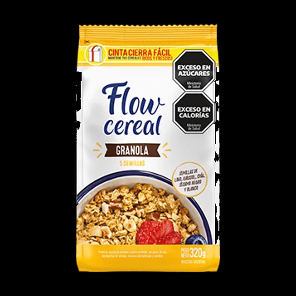 Flow Cereal Granola 5 Semillas - 320 g, 20 unidades