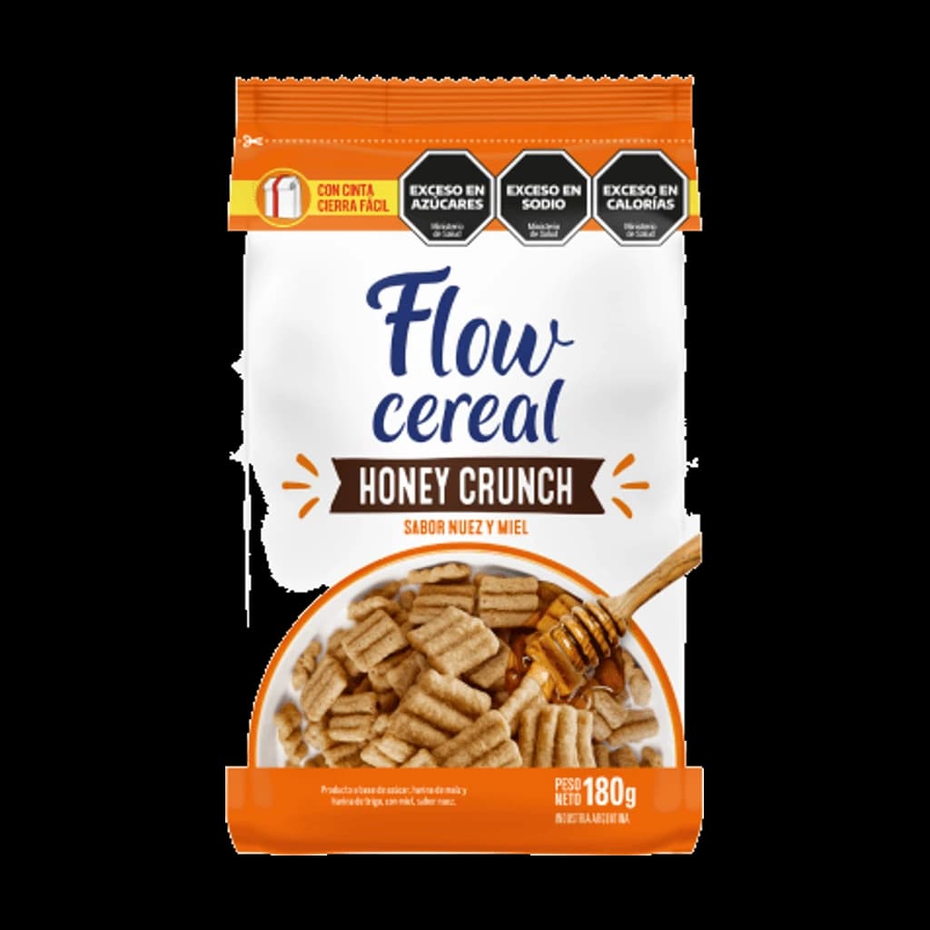 Flow Cereal Honey Crunch - 180 g, 16 unidades
