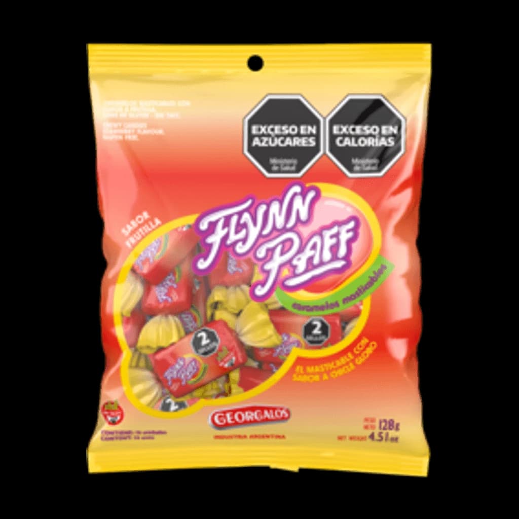 Flynn Paff Frutilla - 8 g, 16 unidades · Bolsa