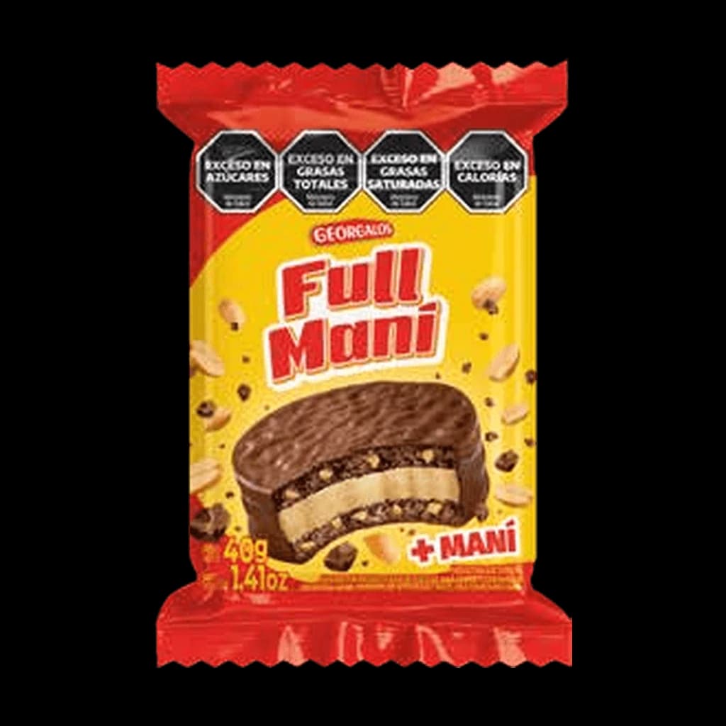 Full Maní Alfajor con Pasta de Maní - 40 g, 24 unidades