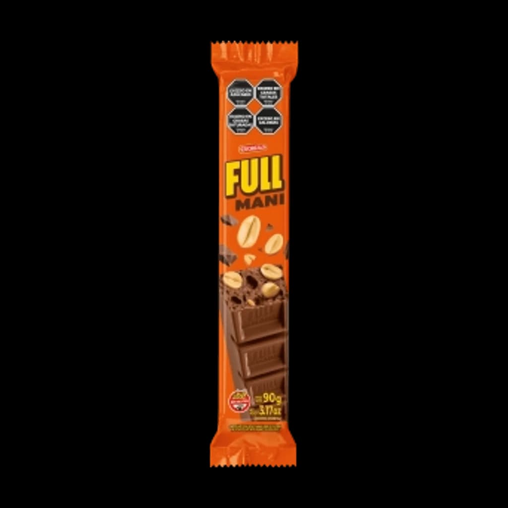 Full Maní Leche y Maní - 90 g, 10 unidades · Display