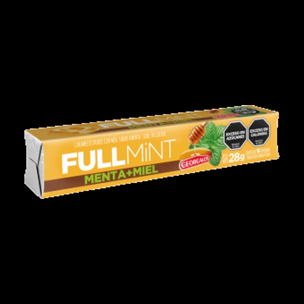 Fullmint Menta + Miel - 28 g, 12 unidades