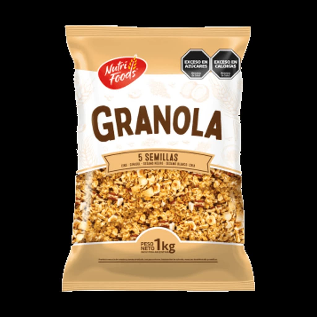 Granola 5 Semillas - 1 kg, 7 unidades