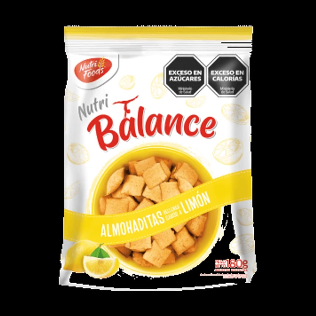 NutriBalance Almohaditas Limón - 180 g, 20 unidades