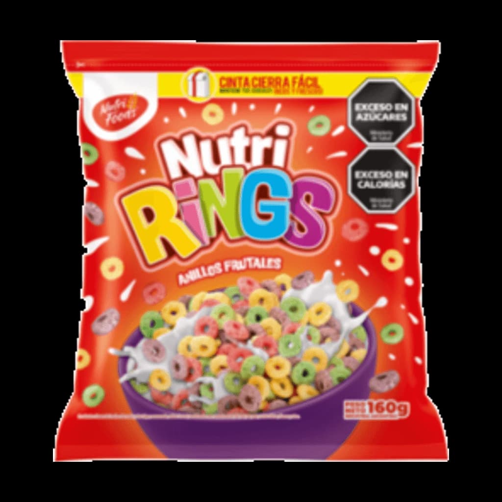 NutriKids Anillos Frutales - 160 g, 20 unidades