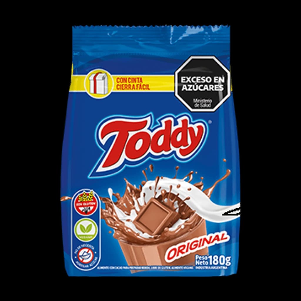 Toddy Cacao en Polvo Original - 180 g, 12 unidades