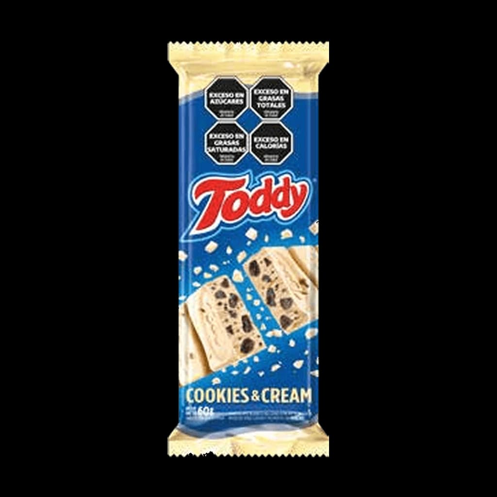 Toddy Chocolate Blanco con Cookies - 60 g, 10 unidades · Display