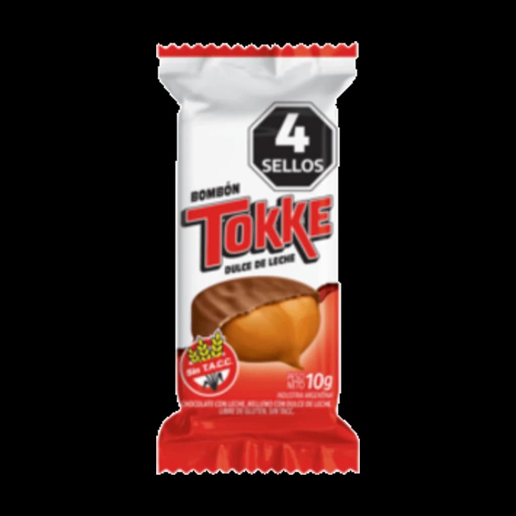 Tokke Bombón relleno Dulce de Leche - 10 g, 30 unidades