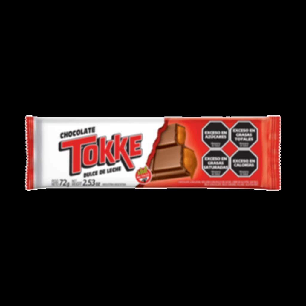 Tokke Leche relleno Dulce de Leche - 72 g, 24 unidades