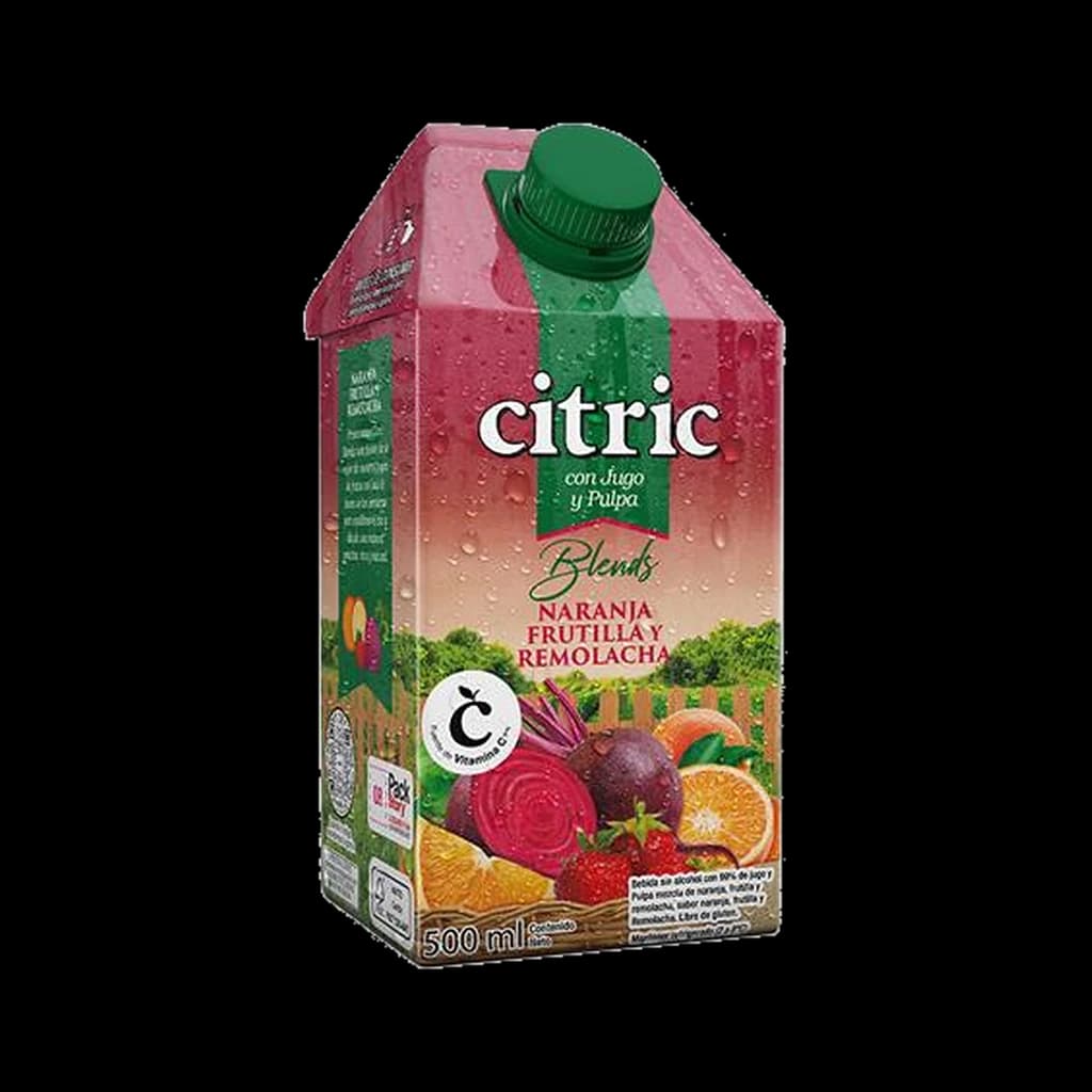 Citric Blend Naranja, Frutilla y Remolacha - 500 ml