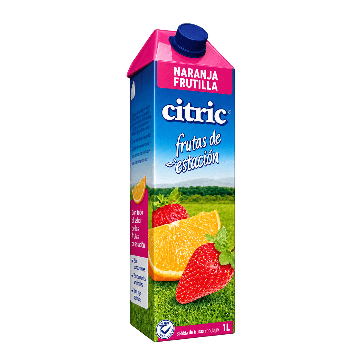 Citric Jugo de Naranja y Frutilla - 1 l