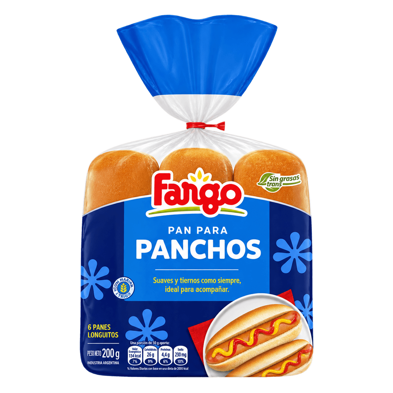 Fargo Pan para Panchos - 210 g · 6 unidades