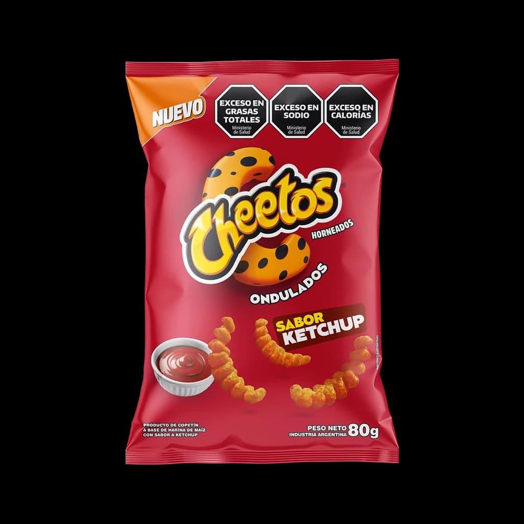 Cheetos Ondulados Ketchup - 40 g · 80 g